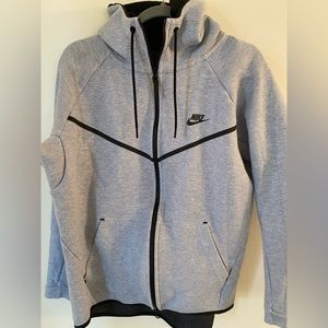Grey Nike Sportswear Tech Fleece Hoodie